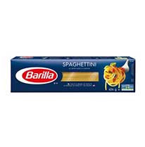 Product image of a box of Barrilla spaghettini pasta.