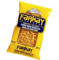 Product image of a bag of Farkay Chinese style Chow Mein noodles.