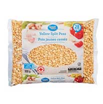 Product image of a bag of Great Value Yellow split peas.