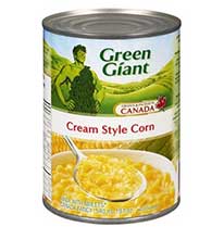 Can of Green Giant Cream style corn.