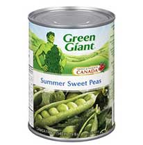 Can of Green Giant summer sweet peas.