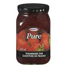 Product image of Kraft Pure strawberry jam.