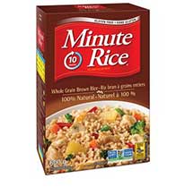 Product image of a box of Instant Minute Rice whole grain brown rice.