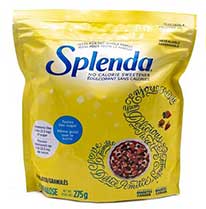 Product image of a bag of Splenda no calorie sweetner granulated sugar.