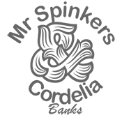 Mr.Spinkers and Cordelia Banks logo